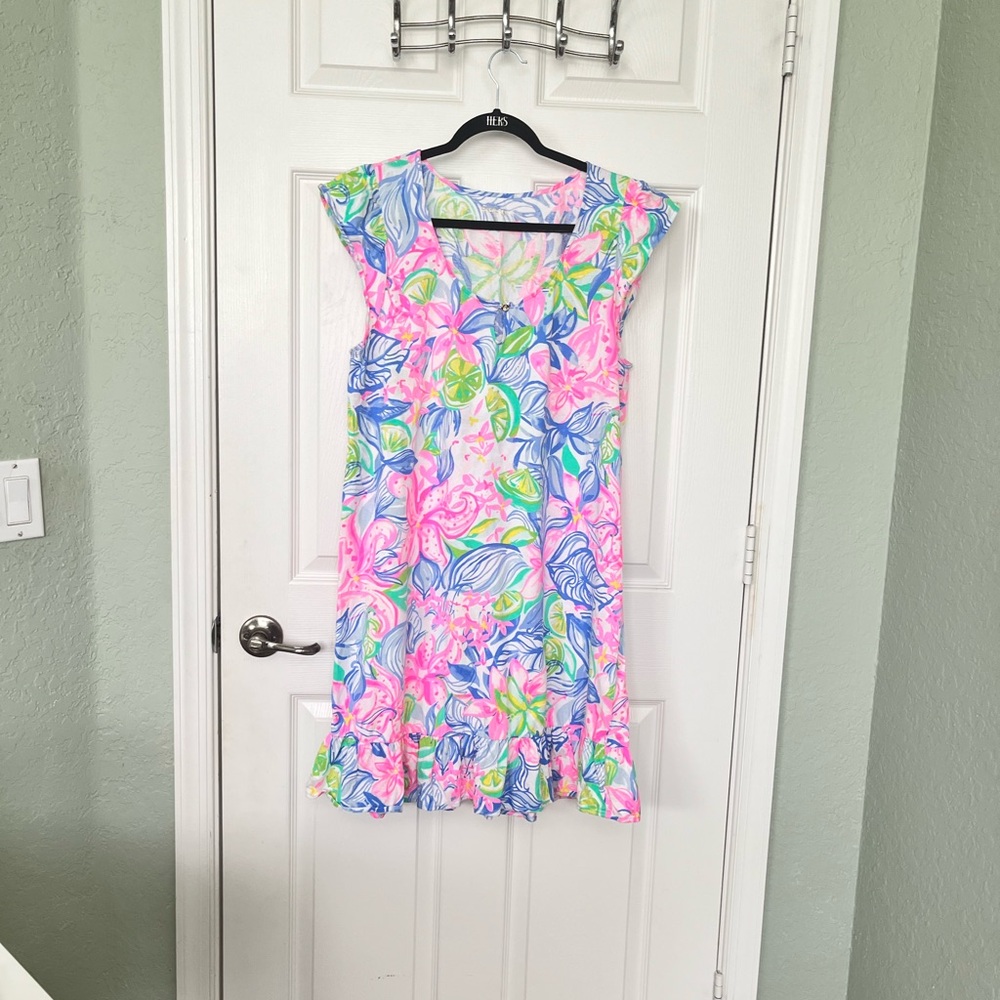Lilly Pulitzer Rejina Dress Havana Cocktail Floral Bright Pattern